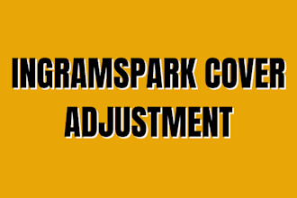 adjust your book cover to an ingramspark print ready template