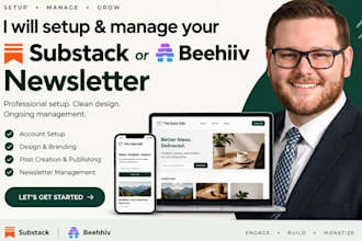 setup and manage substack account beehiiv newsletter substack organically post