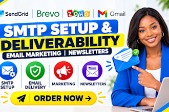 setup sendgrid brevo zoho gmail SMTP email deliverability marketing newsletters