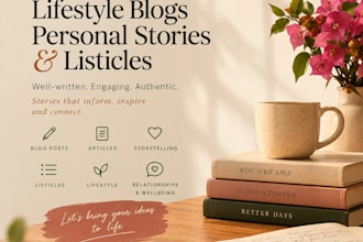 write engaging lifestyle blog posts and personal stories