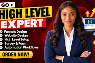 build gohighlevel website, funnel, CRM and automation