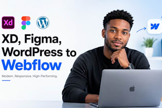 do xd to webflow, figma to webflow, wordpress to webflow website