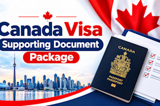 prepare and organize your canada visa supporting document package