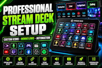setup your stream deck and design custom icons for streaming