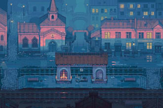 do pixel landscape animation scene environment art tilemap wallpaper background