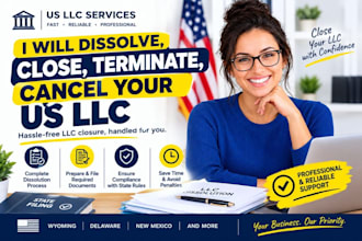 dissolve, close , terminate, cancel your US llc