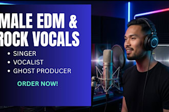 be your male edm singer and vocalist male rock singer and ghost producer