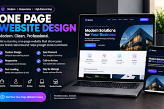 design onepage io website