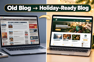 design your wordpress blog website for the holiday redesign wordpress website