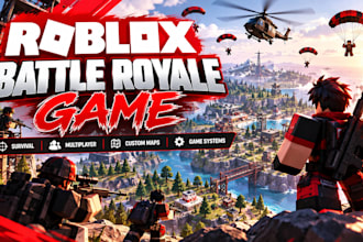 develop a roblox battle royale survival game with multiplayer systems
