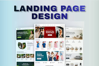 design a modern landing page UI UX in figma