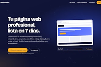 crearé tu página web profesional en wordpress