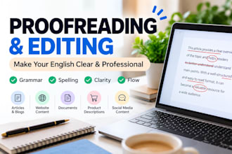 proofread and edit your english text