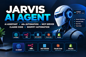 build jarvis ai agent claude code shopify jarvis ai assistant n8n  automation