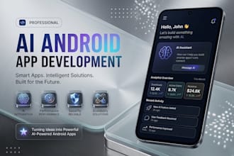 build ai powered android app development using kotlin, android developer