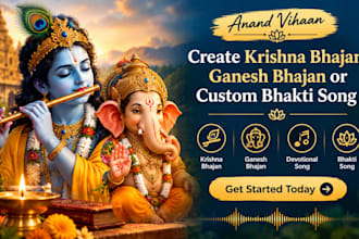 create krishna bhajan and ganesh bhajan devotional songs
