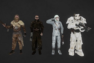 create custom 3d model assets for skyrim, fallout, bg3 and l4d2