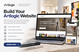 create a stunning artlogic website for artists and galleries