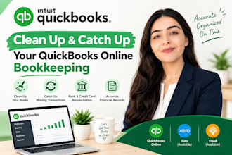 clean up and catch up your quickbooks online bookkeeping