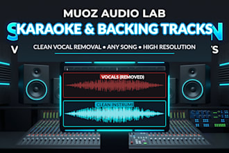 create clean karaoke and instrumental backing tracks