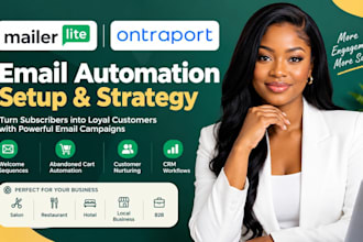 mailerlite ontraport salon restaurant hotel local business b2b email automation
