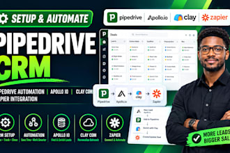 pipedrive CRM pipedrive automation apollo io clay com zapier integration xenber