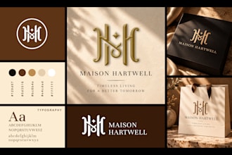 design a luxury custom monogram, lettermark, or initial logo