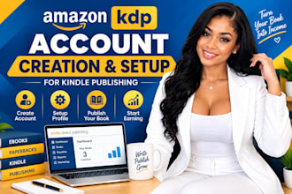 create amazon KDP account and setup for kindle publishing