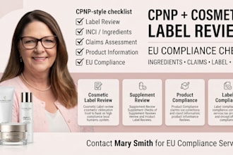 cpnp notification, cosmetic compliance, supplement label review, nutrition facts