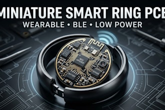 design miniature wearable pcb for smart ring devices