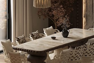 design your dining room layout with furniture and lighting plan