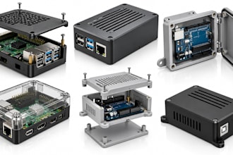 design enclosure case for raspberry pi arduino board in solidworks 3d printable