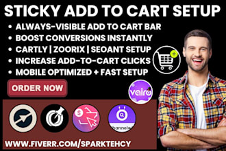 setup shopify sticky add to cart bar square stky zoorix buy me buy button ea
