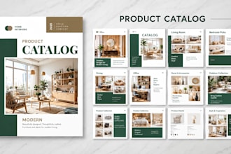 design a professional product catalog, product brochure and company catalog