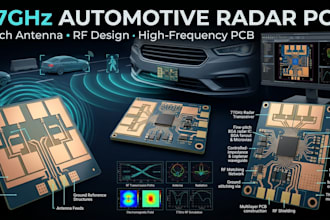 design 77ghz automotive radar pcb, patch