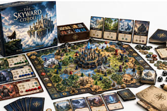 create board game design, custom card game, game board, and tuck box