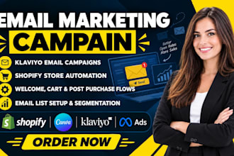 set up klaviyo christmas email marketing campaigns omnisend retention flows