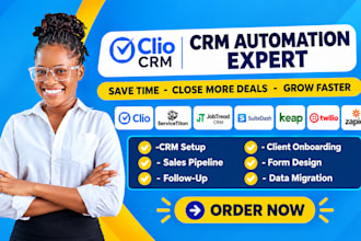 do clio servicetitan jobtread crm automation suitedash keap twilio integration