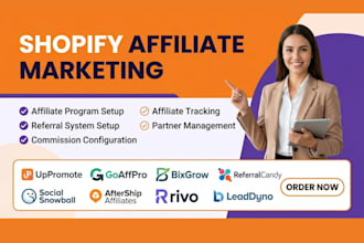 setup shopify affiliate marketing uppromote goaffpro bixgrow recruit awin refera