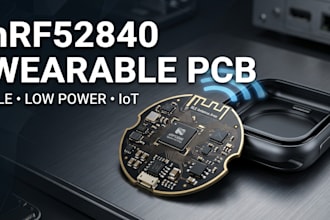 design nrf52840 pcb for smart wearable devices