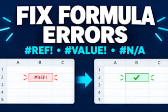fix excel and google sheets formula errors