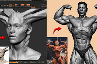 convert 2d photo to realistic 3d bust model, stl file, obj, 3mf for 3d printing