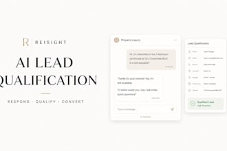 build real estate ai chatbot lead qualification, CRM integration and automation