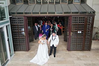 do cinematic wedding video editing wedding film editing and vintage highlight