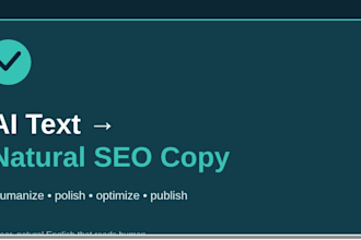 humanize and polish ai text into natural SEO ready copy