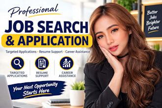 be your dedicated virtual assistant for job search and applications