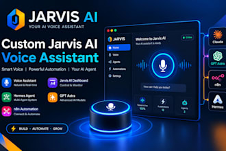 custom jarvis ai voice assistant jarvis ai dashboard hermes agent gpt astra n8n