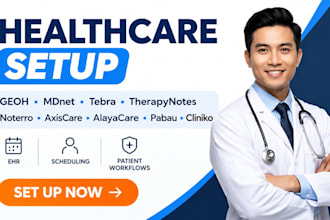 set up geoh mdnet tebra therapynotes noterro axiscare alayacare pabau cliniko