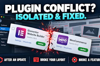 repair wordpress plugin or theme conflict after update fully restored