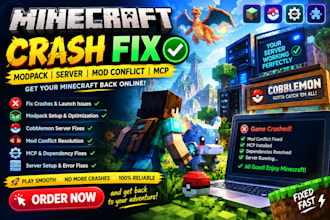 create minecraft crash fix minecraft modpack cobblemon server mod conflict mcp